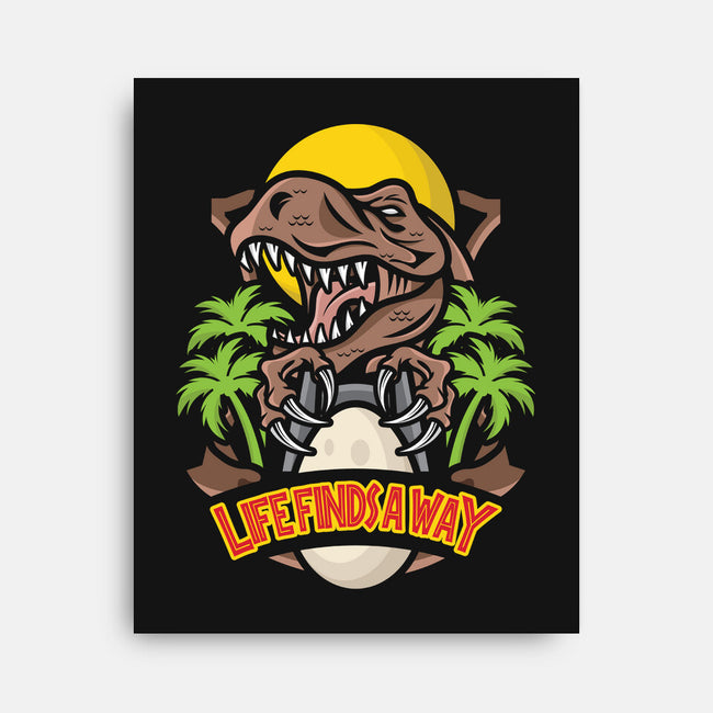 Dinosaur Park-none stretched canvas-jrberger