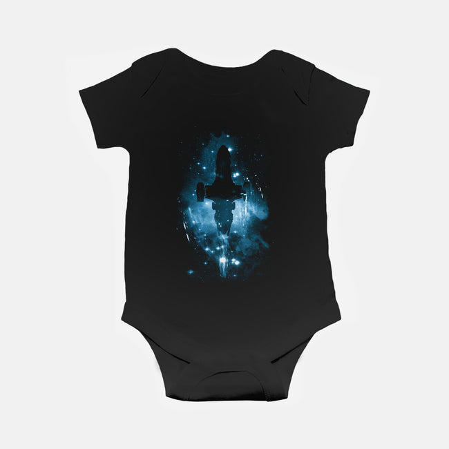 The Shiniest Space Ship-baby basic onesie-kharmazero