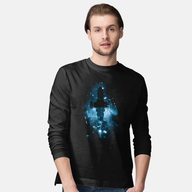 The Shiniest Space Ship-mens long sleeved tee-kharmazero