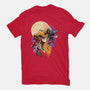 Moonlight Lion Cub-youth basic tee-fanfabio