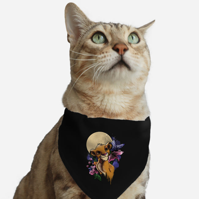 Moonlight Lion Cub-cat adjustable pet collar-fanfabio
