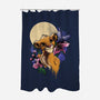 Moonlight Lion Cub-none polyester shower curtain-fanfabio