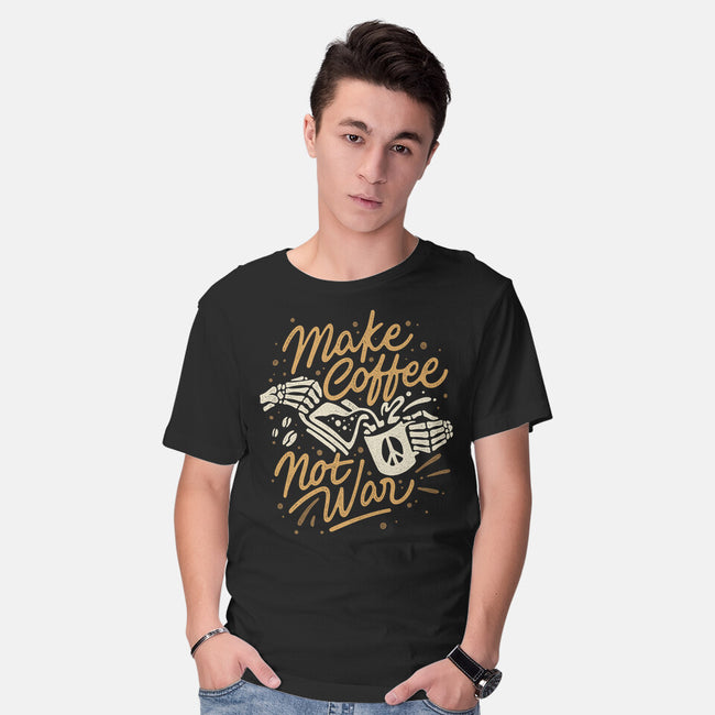 Make Coffee Not War-mens basic tee-Ibnu Ardi