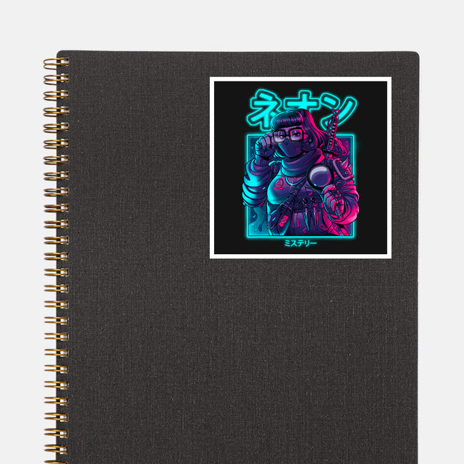 Neon Mystery-none glossy sticker-Bruno Mota