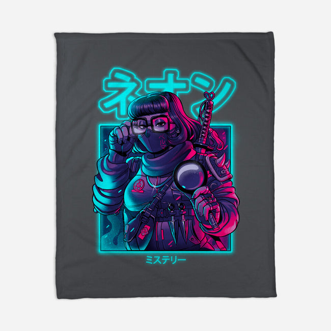 Neon Mystery-none fleece blanket-Bruno Mota