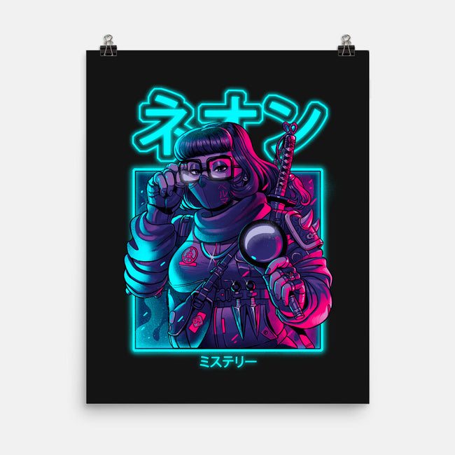Neon Mystery-none matte poster-Bruno Mota