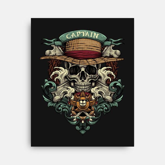 The Captain-none stretched canvas-Badbone Collections