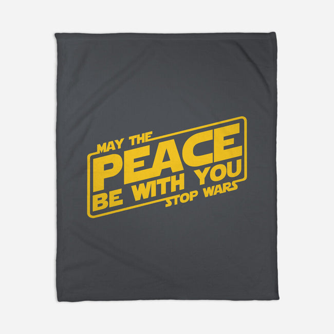 May the Peace Be With You-none fleece blanket-Melonseta
