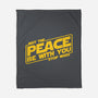 May the Peace Be With You-none fleece blanket-Melonseta