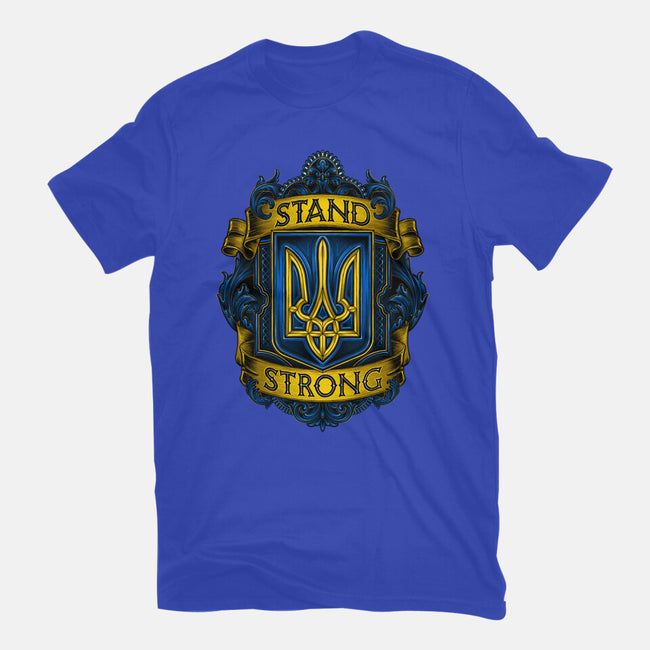 Stand Strong Ukraine-youth basic tee-glitchygorilla