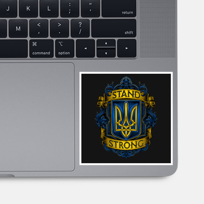 Stand Strong Ukraine-none glossy sticker-glitchygorilla
