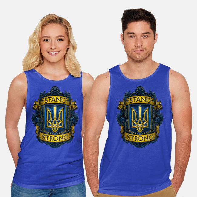 Stand Strong Ukraine-unisex basic tank-glitchygorilla