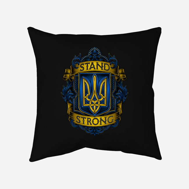 Stand Strong Ukraine-none removable cover w insert throw pillow-glitchygorilla