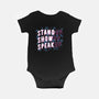 Stand Up Show Up Speak Up-baby basic onesie-tobefonseca