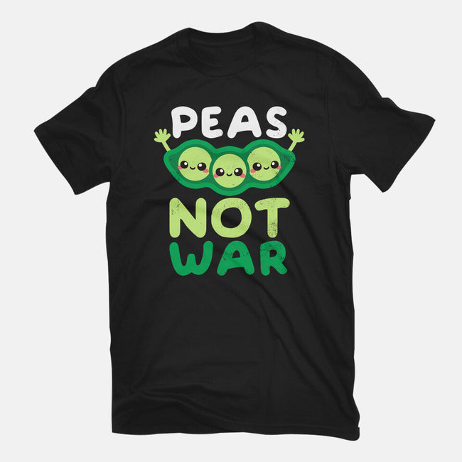 Peas Not War-womens fitted tee-NemiMakeit