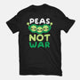 Peas Not War-womens fitted tee-NemiMakeit