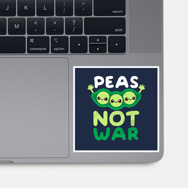 Peas Not War-none glossy sticker-NemiMakeit