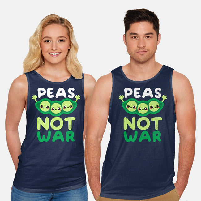 Peas Not War-unisex basic tank-NemiMakeit