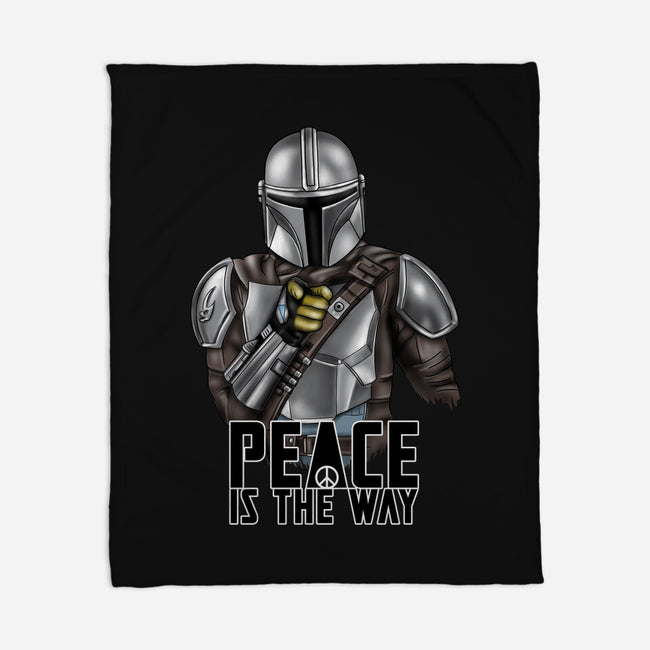 Peace Is The Way-none fleece blanket-NMdesign