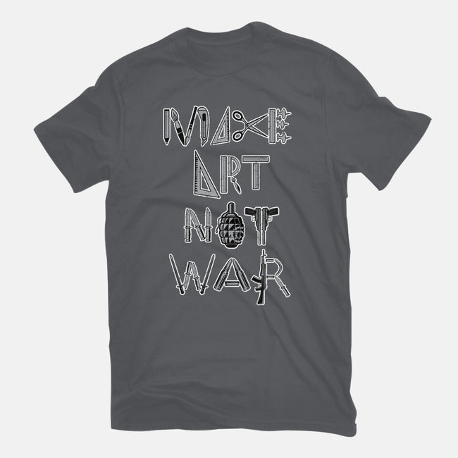 Make Art Not War-womens basic tee-turborat14