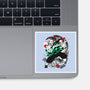 Tanjiro Breathing Form-none glossy sticker-heydale