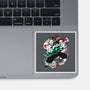 Tanjiro Breathing Form-none glossy sticker-heydale