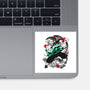 Tanjiro Breathing Form-none glossy sticker-heydale
