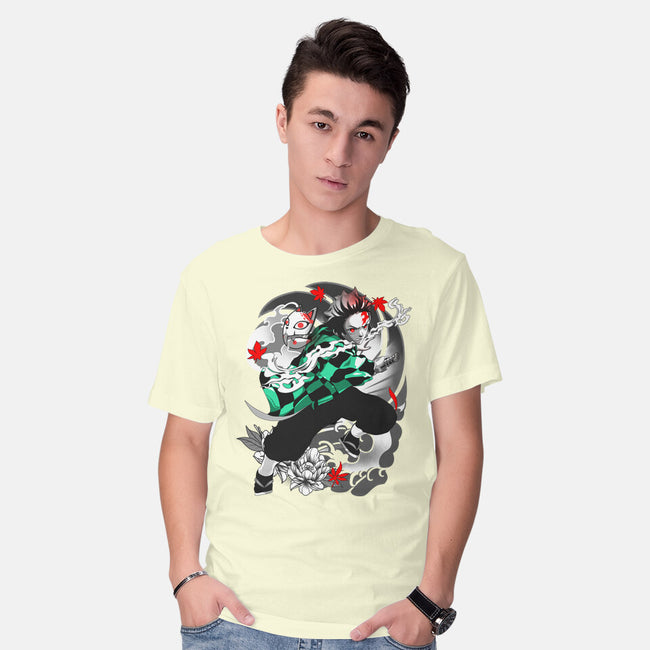 Tanjiro Breathing Form-mens basic tee-heydale