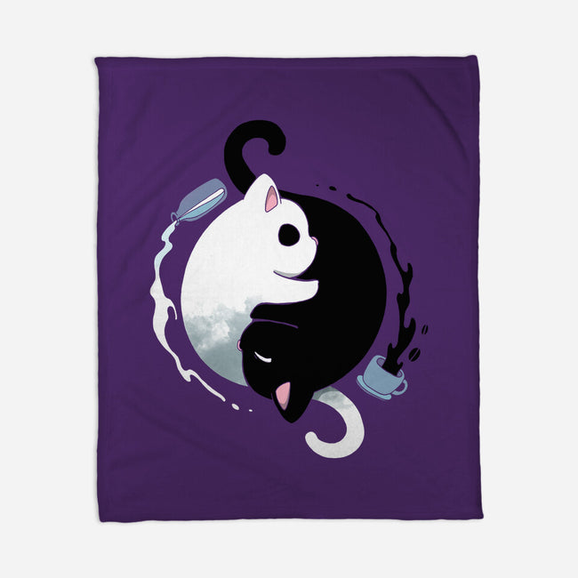 Yin Yang Kittens-none fleece blanket-Vallina84