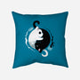 Yin Yang Kittens-none removable cover w insert throw pillow-Vallina84