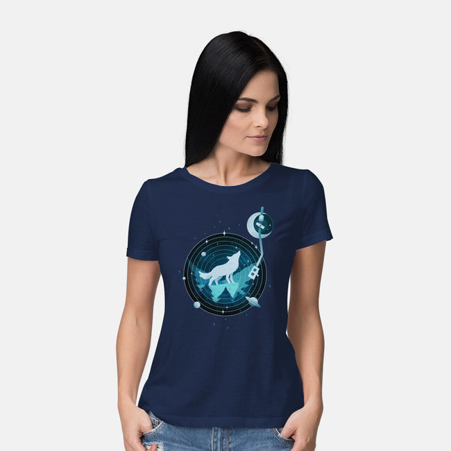 Moon Symphony-womens basic tee-ricolaa