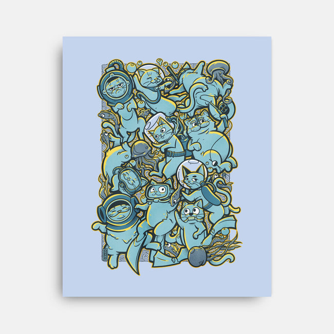 Cats In The Sea-none stretched canvas-AGAMUS