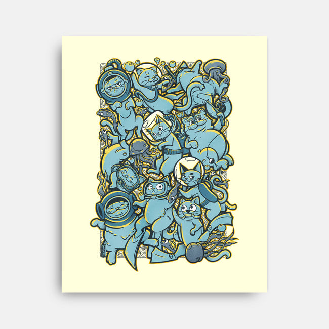 Cats In The Sea-none stretched canvas-AGAMUS