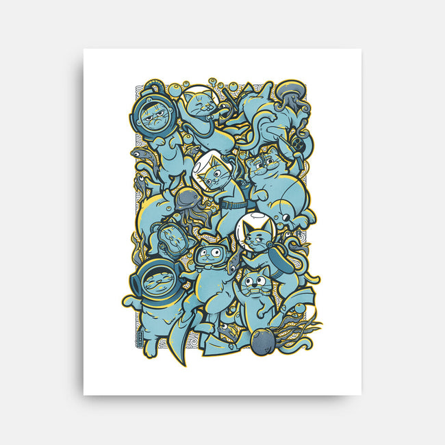 Cats In The Sea-none stretched canvas-AGAMUS