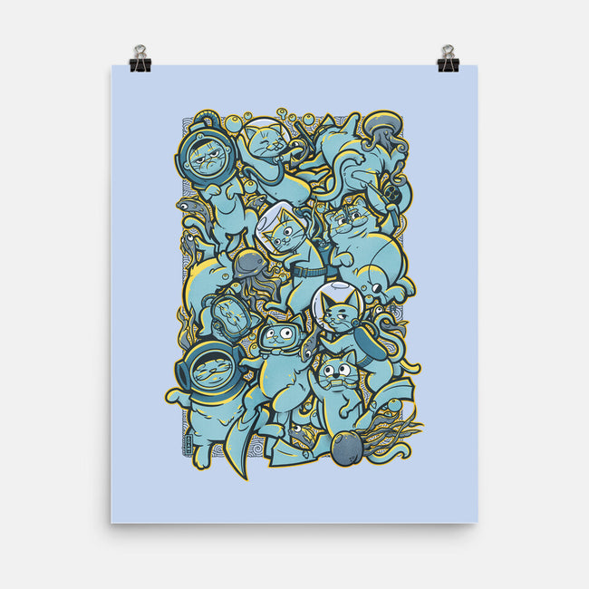 Cats In The Sea-none matte poster-AGAMUS