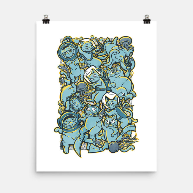 Cats In The Sea-none matte poster-AGAMUS