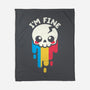 Not Fine But I'm Fine-none fleece blanket-NemiMakeit