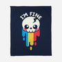 Not Fine But I'm Fine-none fleece blanket-NemiMakeit