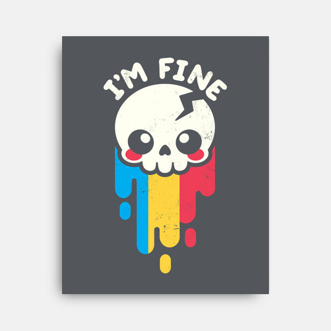 Not Fine But I'm Fine-none stretched canvas-NemiMakeit