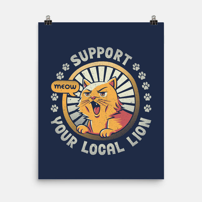 Support Your Local Lion-none matte poster-tobefonseca