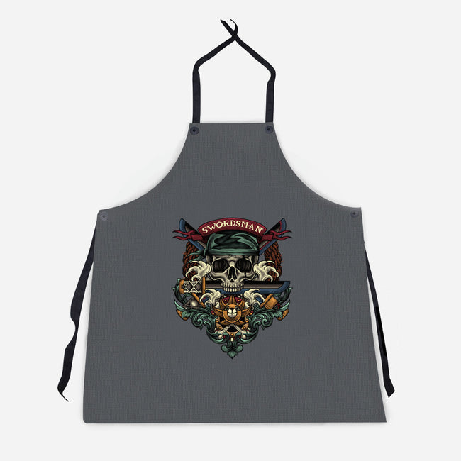 Swordsman-unisex kitchen apron-Badbone Collections