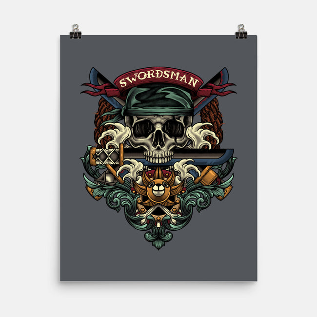 Swordsman-none matte poster-Badbone Collections