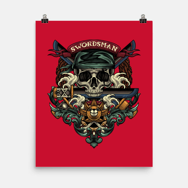 Swordsman-none matte poster-Badbone Collections