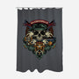 Swordsman-none polyester shower curtain-Badbone Collections