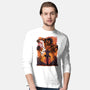 Eren X Attack Titan-mens long sleeved tee-alanside