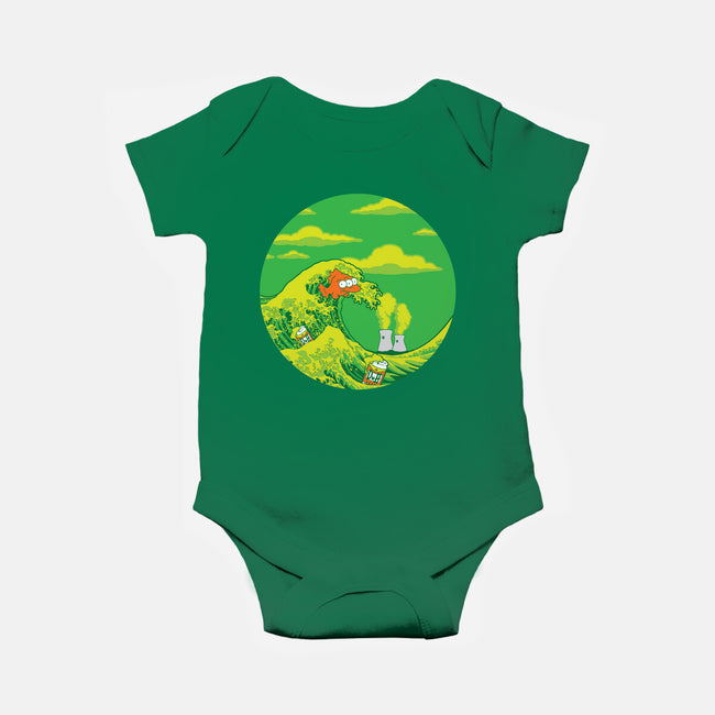 The Great Wave Off Springfield-baby basic onesie-dalethesk8er