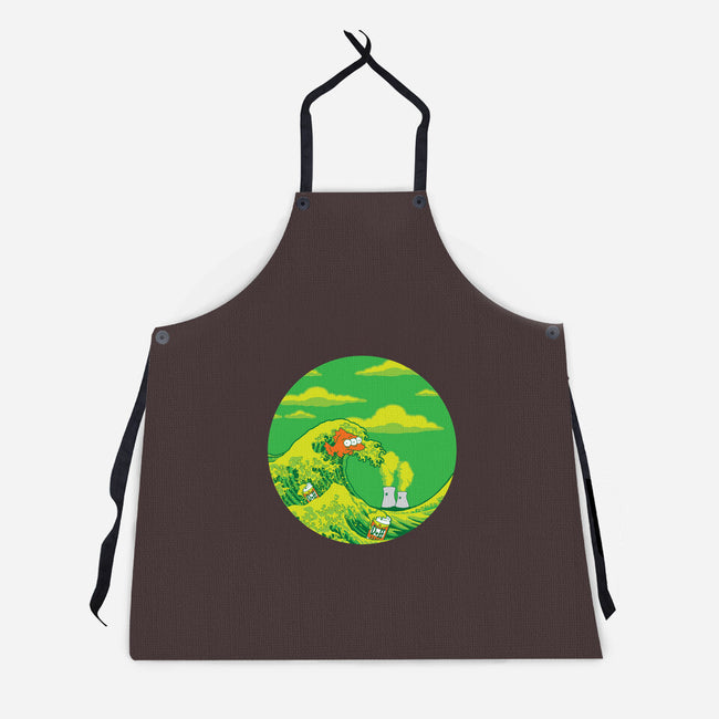 The Great Wave Off Springfield-unisex kitchen apron-dalethesk8er