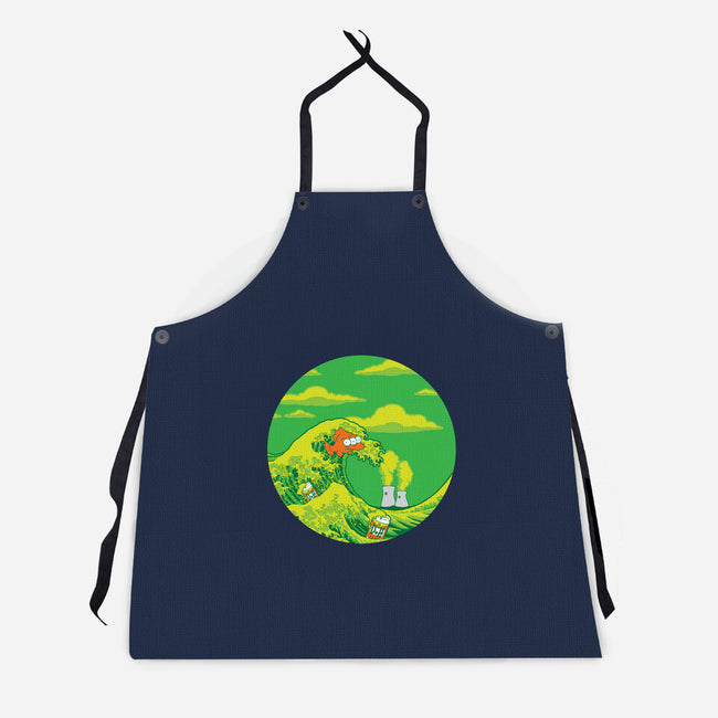 The Great Wave Off Springfield-unisex kitchen apron-dalethesk8er