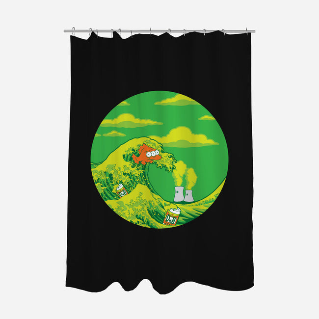 The Great Wave Off Springfield-none polyester shower curtain-dalethesk8er