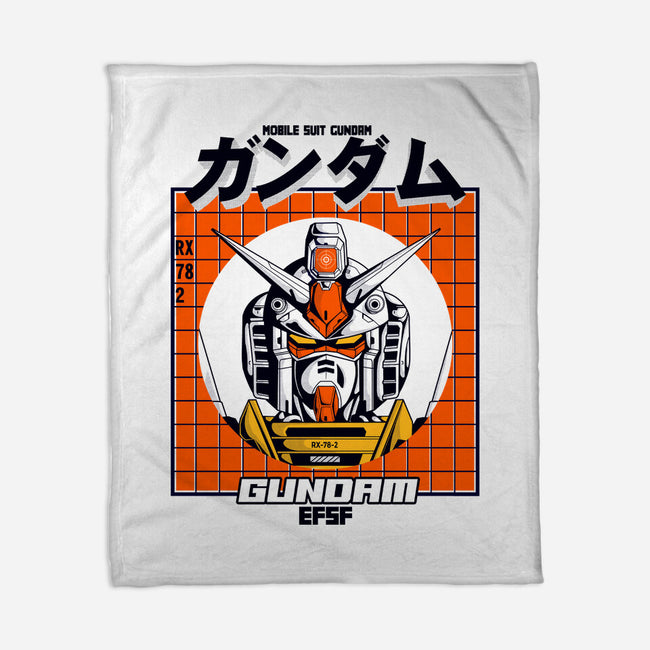 Gundam-none fleece blanket-Douglasstencil